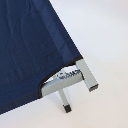 Ліжко розкладне для кемпінгу до 120 кг, 189х70х45см, Темно-синій / Розкладачка ліжко туристичне