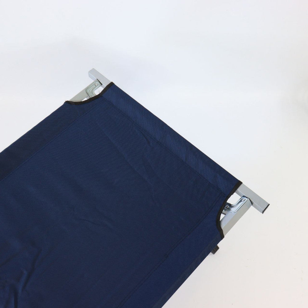 Ліжко розкладне для кемпінгу до 120 кг, 189х70х45см, Темно-синій / Розкладачка ліжко туристичне