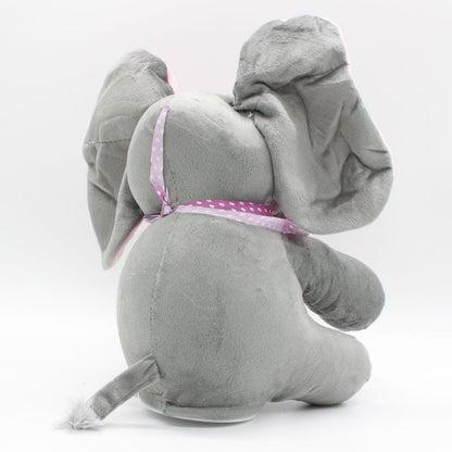 М'яка іграшка Слоник грає в хованки 35см, від батарейок / Інтерактивна іграшка Слон / Іграшка слоник плюшевый