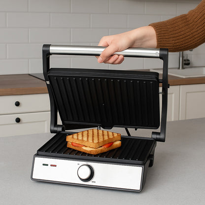 Електрогриль 2в1 SK-08092, 1500 Вт / Притискний електрогриль / Вафельниця електрична