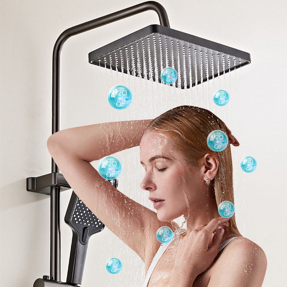 Душова система з термостатом та LED-дисплеєм 120см, AA6-6 / Комплект для душу / Душова стійка у ванну