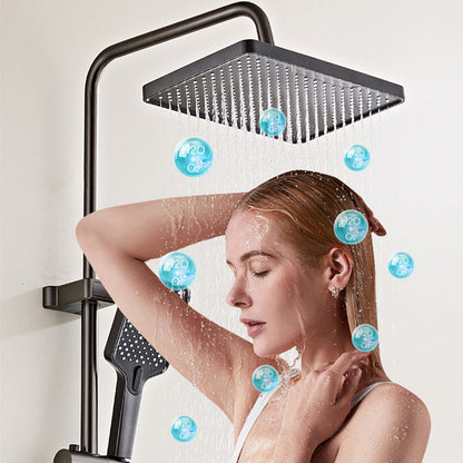 Душова система з термостатом та LED-дисплеєм 120см, AA6-6 / Комплект для душу / Душова стійка у ванну