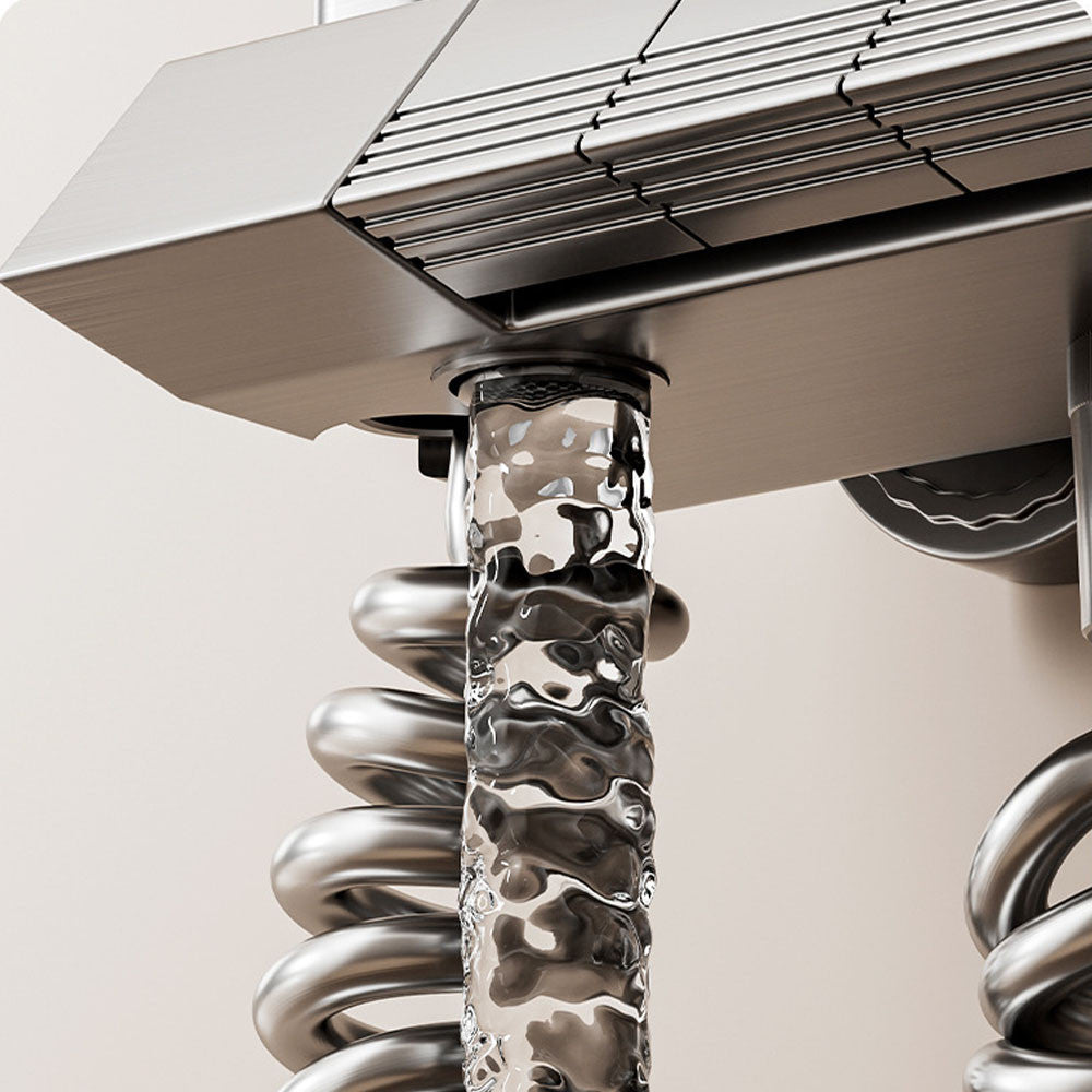 Душова система з термостатом та LED-дисплеєм 120см, AA6-6 / Комплект для душу / Душова стійка у ванну