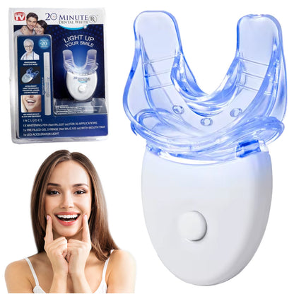 Система відбілювання зубів Dental White: сяюча посмішка без зусиль. / LED відбілювання зубів / Засіб для відбілювання зубів