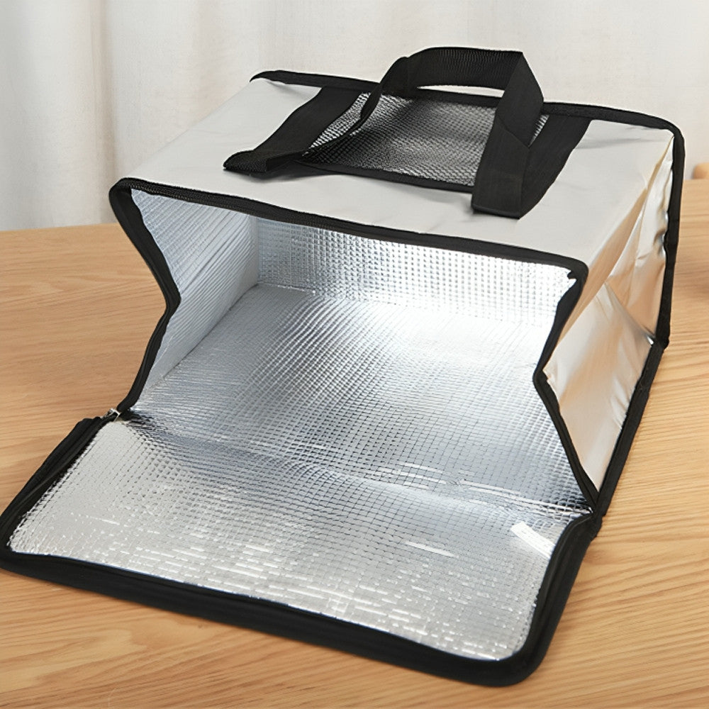 Термосумка складна для продуктів та напоїв, 15л / Сумка-холодильник / Терморюкзак з ручками для туризму