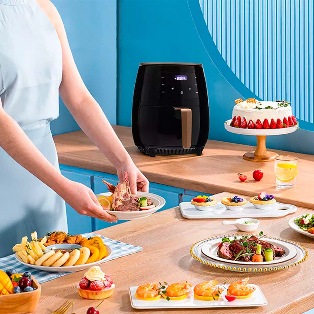 Аерофритюрниця на 6л, 3600Вт, Maxtop / Аерогриль / Електрична фритюрниця / Мультипіч