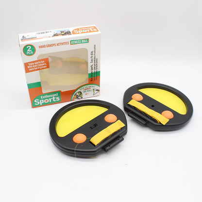 Ігровий набір «Повітряний теніс» (2 ракетки, 4 м'ячі) / Розвиваюча гра злови м'яч / Тенісний комплект