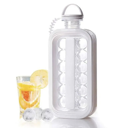 Силіконова форма для льоду з кришкою на 17 кульок ICE CUBE TRAY, / Формочки для льоду / Пляшка для льоду