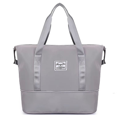 Сумка жіноча 55х42х21см, XL-1029, Сіра / Складна сумка для подорожей / Сумка-трансформер