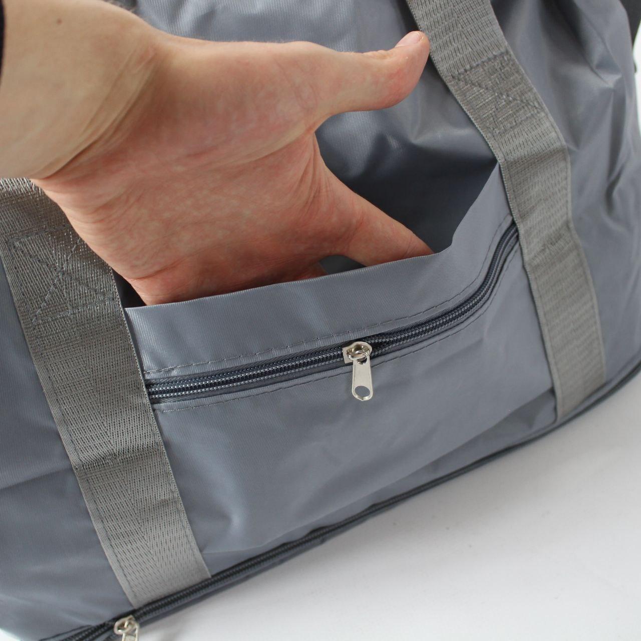 Сумка жіноча 55х42х21см, XL-1029, Сіра / Складна сумка для подорожей / Сумка-трансформер