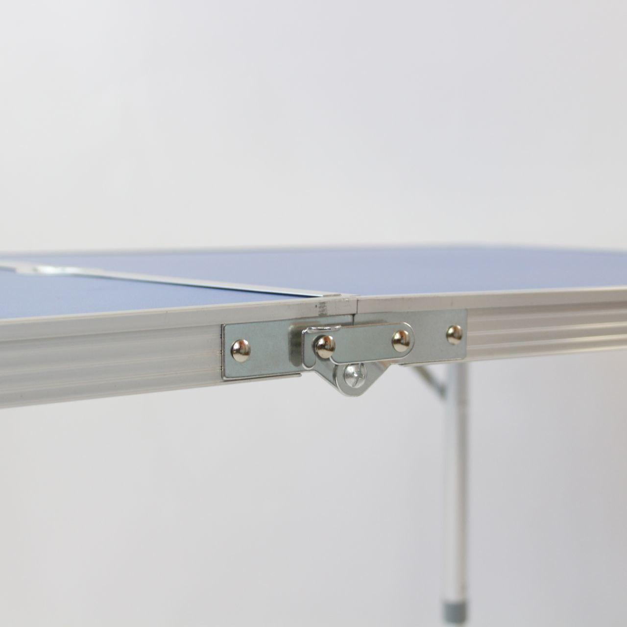 Складний стіл для пікніка 4 стільця, 120х70х60см, Синій / Туристичний стіл розкладний / Стіл для кемпінгу