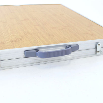 Складний стіл для пікніка 4 стільця, 120х70х60см, Бамбук / Туристичний стіл розкладний / Стіл для кемпінгу