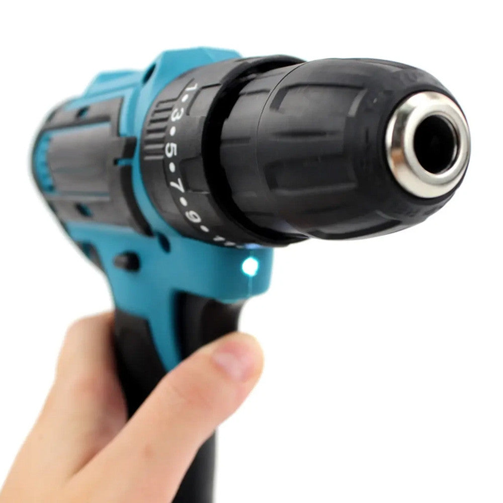 Набір акумуляторного інструменту 3в1 + 2 АКБ 36В, в кейсі, Синій / Шуруповерт / Гайковерт / Шліфувальна машинка