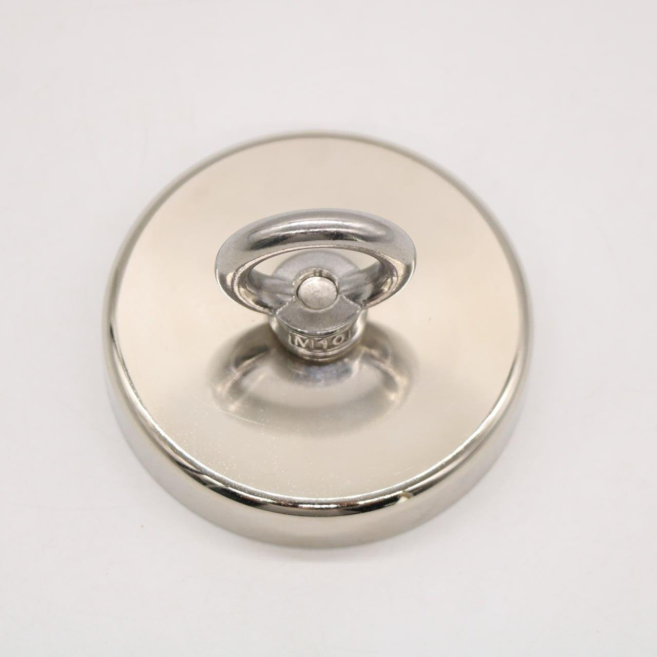 Неодимовий магніт 120мм - 450кг у корпусі із зовнішнім кільцем / Пошуковий магніт / Магніт для пошуків металу