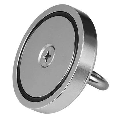 Неодимовий магніт 120мм - 450кг у корпусі із зовнішнім кільцем / Пошуковий магніт / Магніт для пошуків металу