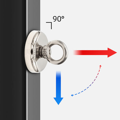 Неодимовий магніт 120мм - 450кг у корпусі із зовнішнім кільцем / Пошуковий магніт / Магніт для пошуків металу