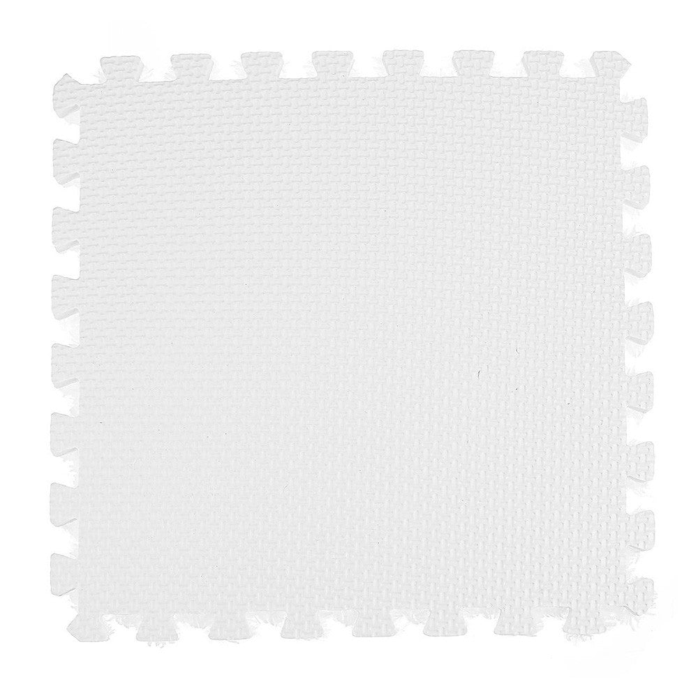 Килимок-пазл з плюшевим покриттям, 10 деталей (30х30см), Сірий / М'який пазл для підлоги / Дитячий килимок-пазл