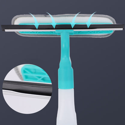 Щітка для миття вікон 4в1 + насадка мікрофібра, з пульверизатором / Щітка-скребок для вікон