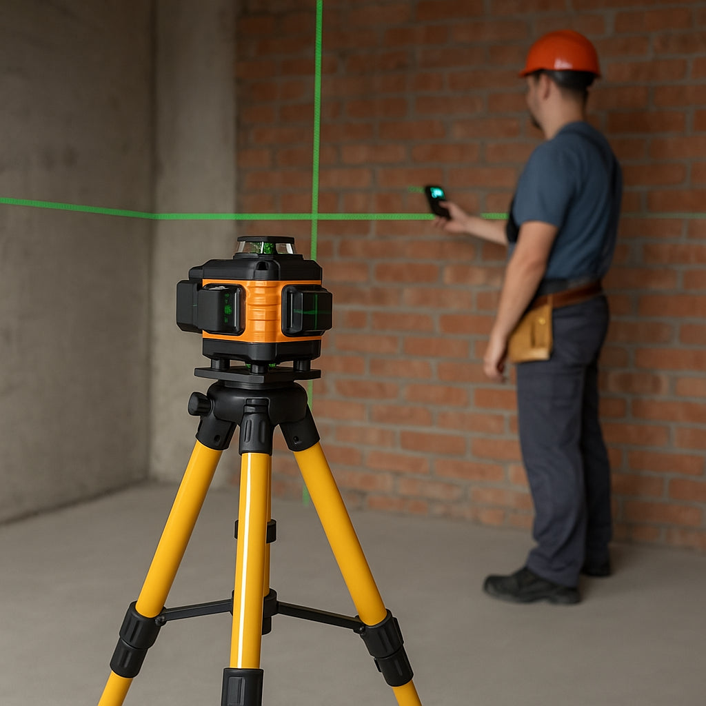 Штатив для лазерного рівня 40-100см, різьба 5/8" / Телескопічний штатив тринога для нівеліру