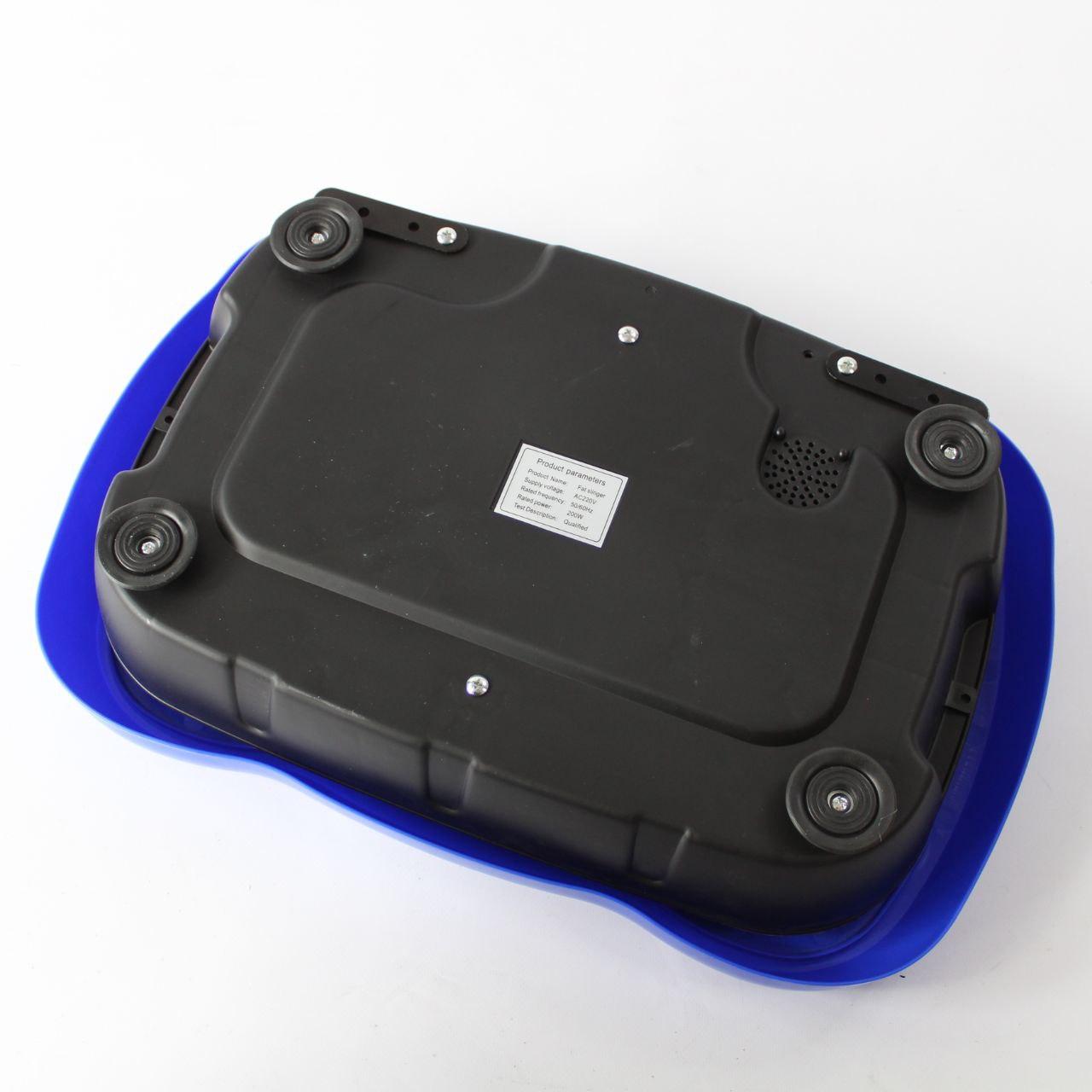 Платформа вібраційна для тренувань до 120кг + пульт, Синя / Віброплатформа для схуднення / Фітнес-платформа