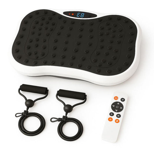 Платформа вібраційна для тренувань до 120кг + пульт, Біла / Віброплатформа для схуднення / Фітнес-платформа