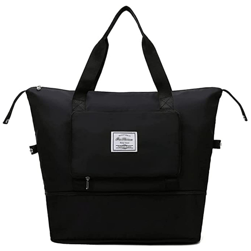 Жіноча дорожня сумка-трансформер 55х42х21см, XL-1029, Чорна / Складна сумка для подорожей