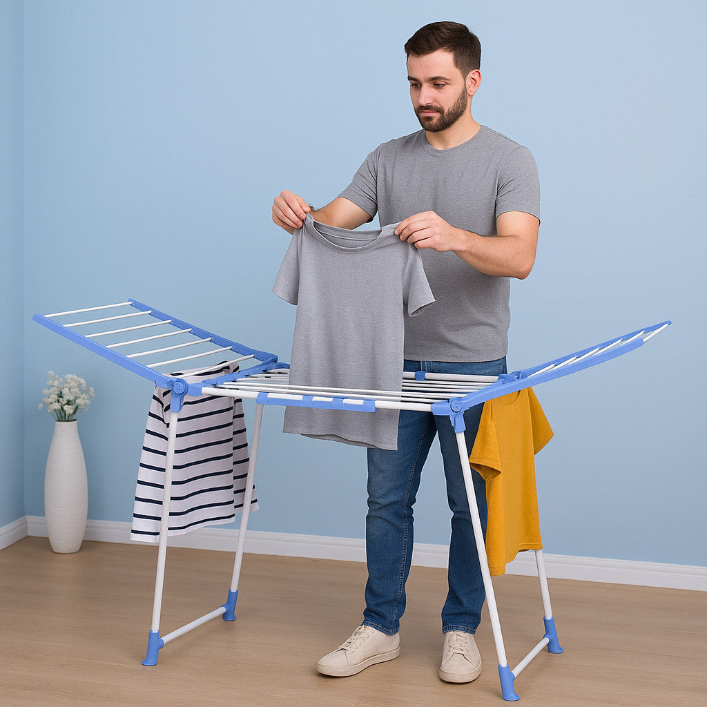 Сушарка для білизни підлогова 172х60х87, Clothes dryer, Білий / Складна сушка для одягу / Посилена сушарка для речей