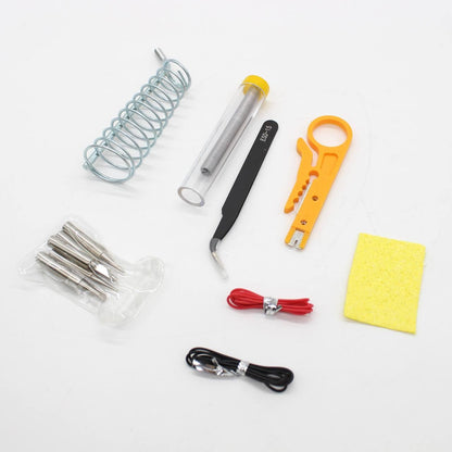 Набір для паяння у футлярі, 220V, 80W / Паяльний набір / Цифровий паяльник з регульованою температурою