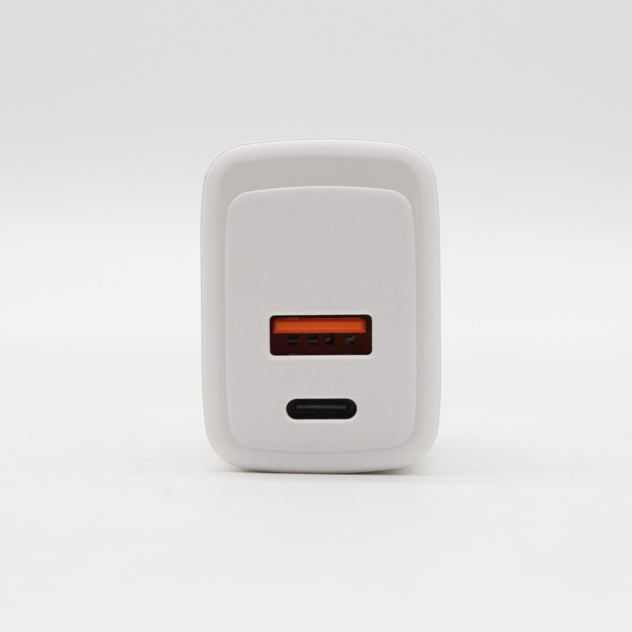 Мережевий адаптер 25Вт Type-C зі швидкою зарядкою / Блокування для заряджання / Зарядний пристрій