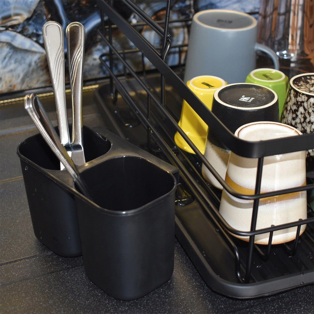 Настільна сушарка для посуду двоярусна (43х31,5х21,5см) / Стійка для сушіння посуду / Органайзер для посуду