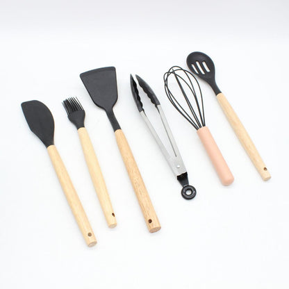 Набір кухонного приладдя, 19 предметів Kitchen Set, Чорний / Набір для кухні / Кухонний набір приладів