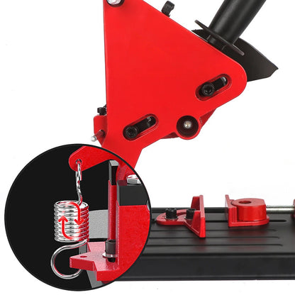 Стійка для болгарки 115-125мм, TZ-6103, Червоний / Підставка для кутової шліфувальні машини / Тримач для УШМ