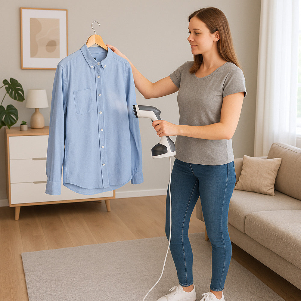 Ручний відпарювач Zepline ZP-204, 2500 Вт, 300 мл, чорний / Вертикальний відпарювач