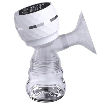 Електричний молоковідсмоктувач з LED-дисплеєм, 180мл, USB, Білий / Бездротовий зціджувач для грудного молока