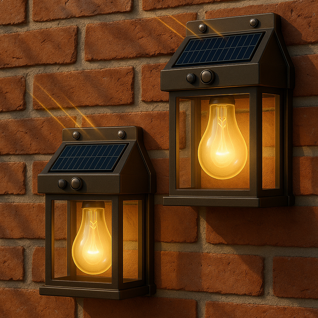 2шт Вуличний світильник на сонячній батареї з датчиком руху, SOLAR WALL LAMP ВK-888, Чорний / Настінний ліхтар
