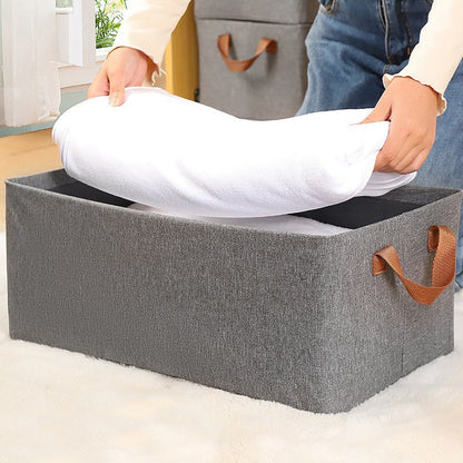 Коробка-органайзер для зберігання речей 23л, 50х30х20см, Сірий / Органайзер для речей у шафу / Кошик для одягу