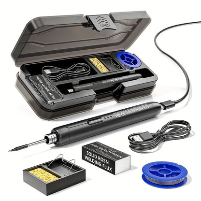 Паяльник з регулюванням температури 10Вт, USB, 300-450°C, / Портативний паяльник / USB паяльник