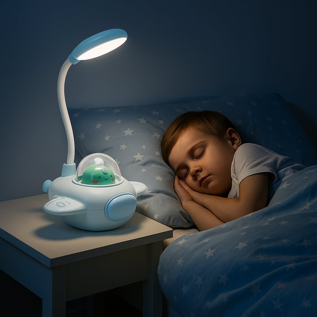 Настільна LED лампа у формі літака, 5 Вт, 30х20х15, AB-TD58, / Дитяча лампа нічник / Лампа у формі літака
