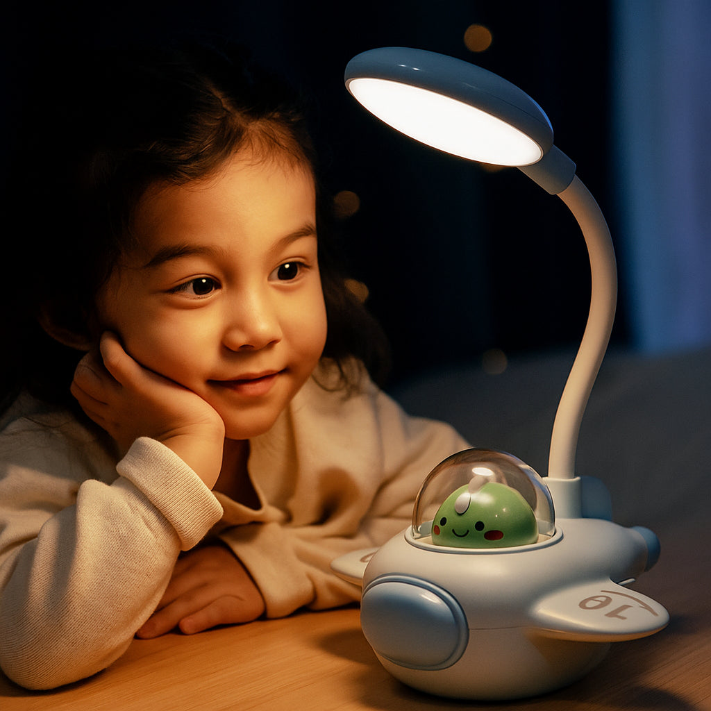 Настільна LED лампа у формі літака, 5 Вт, 30х20х15, AB-TD58, / Дитяча лампа нічник / Лампа у формі літака