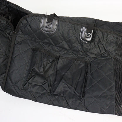 Чохол-гамак автомобільний для перевезення тварин, 120х56 см, Чорний / Накидка на заднє сидіння авто для собак