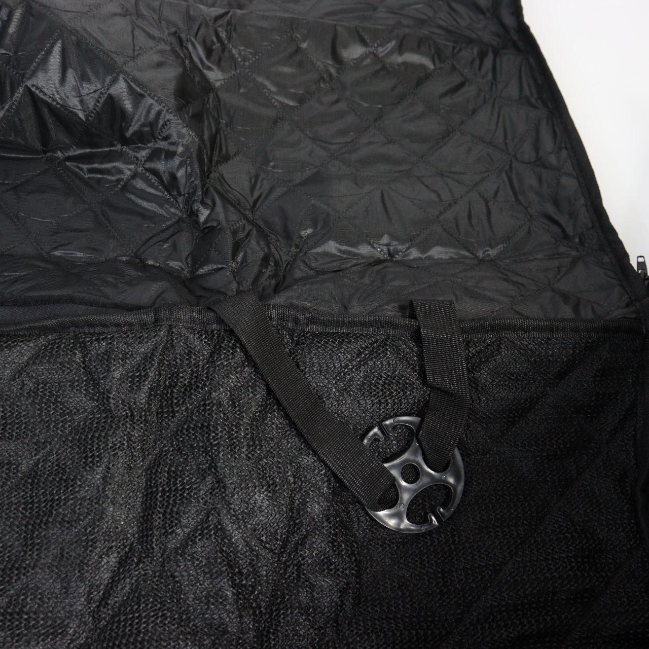 Чохол-гамак автомобільний для перевезення тварин, 120х56 см, Чорний / Накидка на заднє сидіння авто для собак