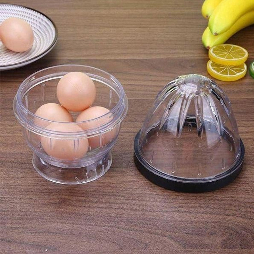 Контейнер для чищення яєць (до 5 яєць) Egg Stripper, Прозорий / Ручна машина для очищення яєць / Апарат для чищення яєць