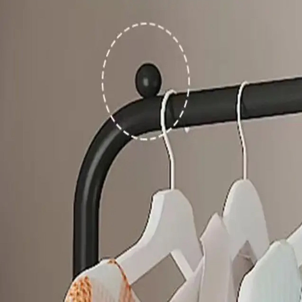 Підлогова вішалка для одягу 178х60х26см, Clothes Rack Up, Чорний / Стійка-вішалка в передпокій / Стійка для одягу
