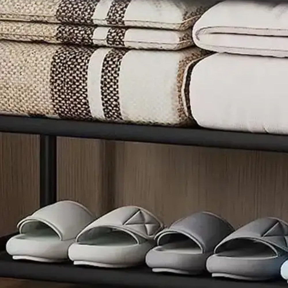 Підлогова вішалка для одягу 178х60х26см, Clothes Rack Up, Чорний / Стійка-вішалка в передпокій / Стійка для одягу