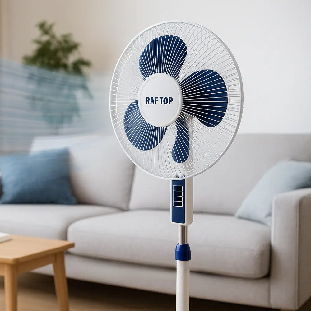 Вентилятор підлоговий 40Вт, 3 швидкості, Білий / Побутовий вентилятор / Вентилятор для дому / Кімнатний вентилятор