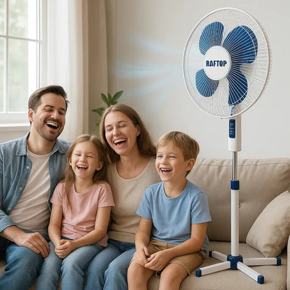 Вентилятор підлоговий 40Вт, 3 швидкості, Білий / Побутовий вентилятор / Вентилятор для дому / Кімнатний вентилятор