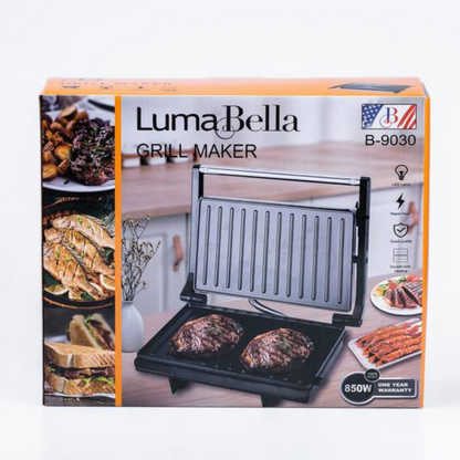 Електрогриль з антипригарним покриттям LB-9030, 850 Вт / Гриль електричний / Електричний барбекю