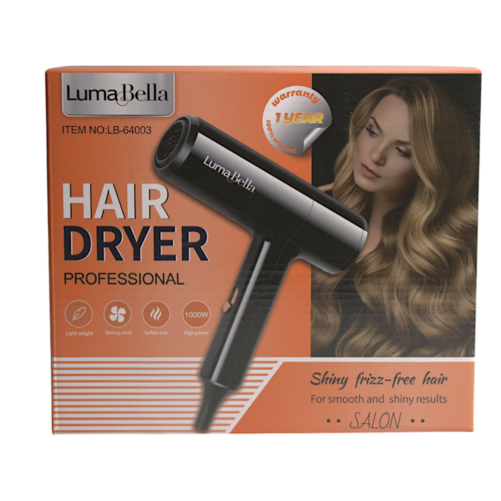Фен професійний LB-64003, 1000 Вт / Фен з іонізацією / Професійний стайлер