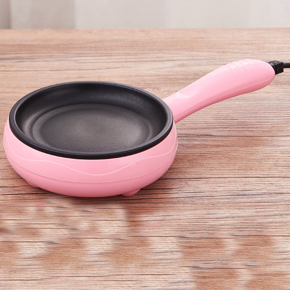 Міні-сковорода електрична рожева з антипригарним покриттям 350 Вт 33393 / Електросковорода / Сковорода електрична