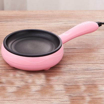 Міні-сковорода електрична рожева з антипригарним покриттям 350 Вт 33393 / Електросковорода / Сковорода електрична